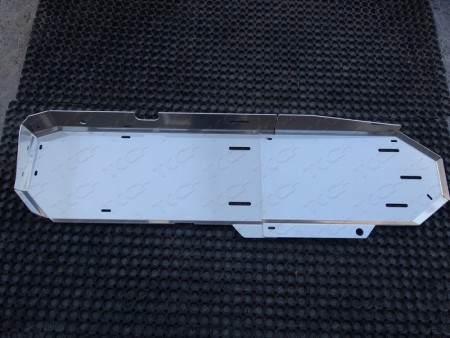 Защита бака (алюминий) 4мм (комплект 2шт) для Nissan Pathfinder R52 2014-