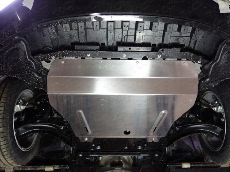 Защита картера (алюминий) 4 мм на Ниссан Сентра ( Nissan Sentra 2014-)/ Ниссан Тиида ( Nissan Tiida 2015-)