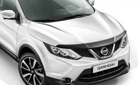 Дефлектор капота темный Nissan Qashqai 2014-2019 EGR