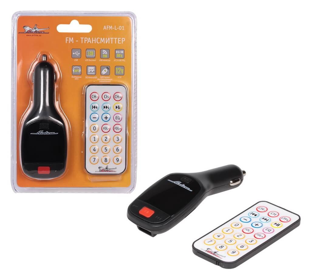 FM - трансмиттер 12В, Airline AFM-L-01 FM - трансмиттер 12В, Airline AFM-L-01