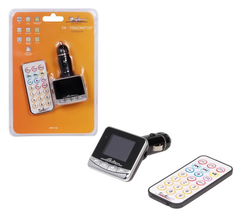 FM - трансмиттер складной 12/24В, Airline AFM-S-03 FM - трансмиттер складной 12/24В, Airline AFM-S-03