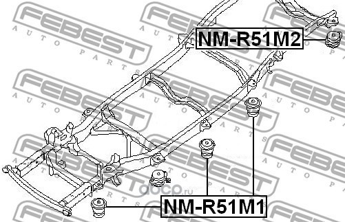 Сайлентблоки опоры рамы ( Подушка ) для Nissan Np300 Navara/ Pathfinder III R51 05>/ NMR51M1/ NMR51M2 Сайлентблоки опоры рамы ( Подушка ) для Nissan Np300 Navara/ Pathfinder III R51 05>/ NMR51M1/ NMR51M2