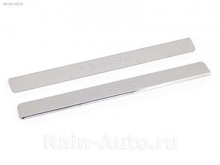 Накладки на пороги 2шт Ниссан Джук (Nissan Juke (2015-)