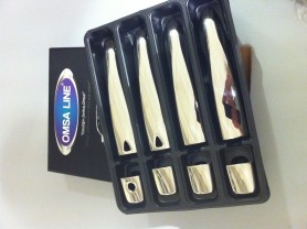 Хром накладки на дверные ручки (нерж.)  для Ниссан Кашкай (Nissan Qashqai 2014-)/ Ниссан Икс-Трейл (Nissan X-Trail 2015-)