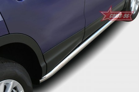 Пороги труба d60 для Ниссан Кашкай (Nissan Qashqai 2014-)