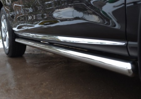 Пороги труба D63 (вариант 2) на Ниссан Мурано ( Nissan Murano 2010-2015)