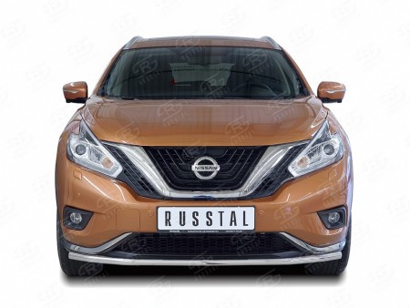 Защита переднего бампера D42 на Ниссан Мурано ( Nissan Murano 2016-)