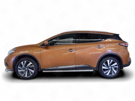 Пороги труба D63 на Ниссан Мурано ( Nissan Murano 2016-)