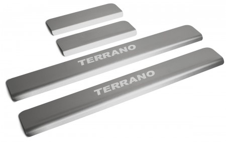 Накладки на пороги 4шт на Ниссан Террано ( Nissan Terrano)