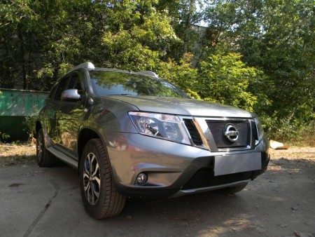 Защита радиатора Nissan Terrano 2014-  верх