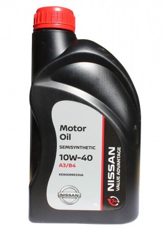 Масло моторное NISSAN VA Motor Oil 10W40 полусинтетическое 1л (3+)