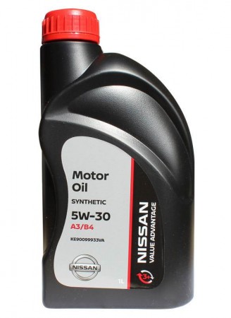 Масло моторное NISSAN VA Motor Oil 5W30 синтетическое 1л (3+)