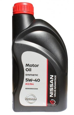 Моторное масло Nissan VA Motor Oil 5W-40 1л (синтетика) (3+)