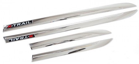 Молдинги на двери, ABS хром. OEM-Tuning CNT18-14QJ-019 для NISSAN X-Trail (T32) 