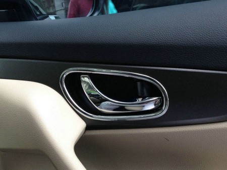 Окантовка внутренних дверных ручек, ABS Silver  для NISSAN Qashqai (J11) с 2014-
