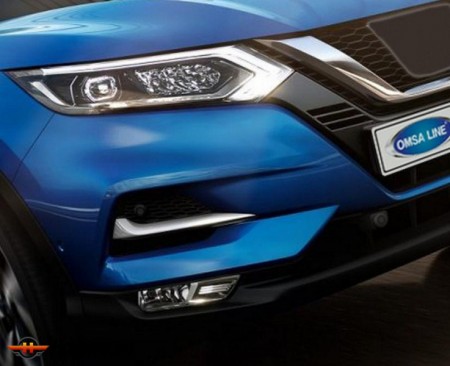 Накладки на боковые решетки бампера для Nissan Qashqai J11 2019+ рестайл, нерж.