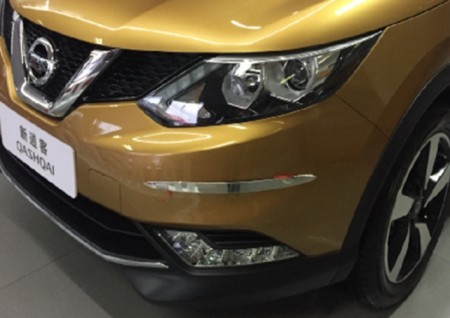 Накладки на углы бампера, 4 шт, нерж сталь  для NISSAN Qashqai (J11) 2014-2019