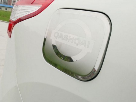 Накладка на лючок бензобака, нерж сталь  для NISSAN Qashqai (J11) 2014-