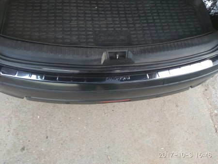 Накладка бампера декор. NISSAN Qashqai (2007-2014) (нерж. сталь)