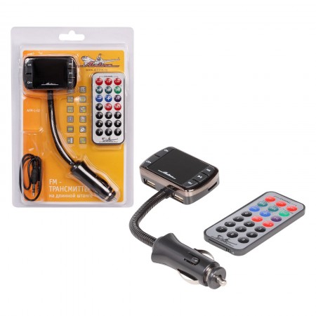 FM - трансмиттер на длинной гибкой штанге 12/24В, AIRLINE AFM-L-02