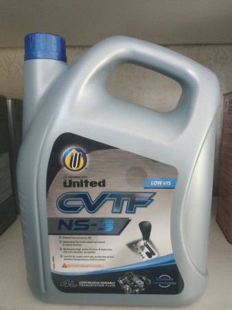 Масло трансмиссионное синтетическое в вариатор 4л CVT-NS3 для Ниссан ( Nissan) United Oil (Сингапур)