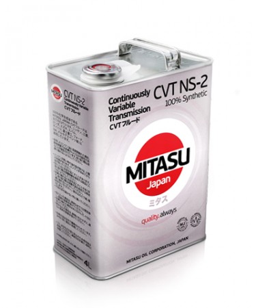 Масло трансмиссионное для вариаторов Mitasu MJ3264 CVT NS2 FLUID 100% Synthetic 4л