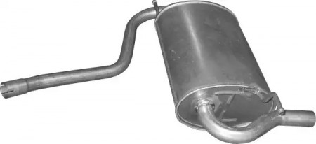 Глушитель задняя часть для Nissan Terrano D10 2014-/ 4WD полный привод 