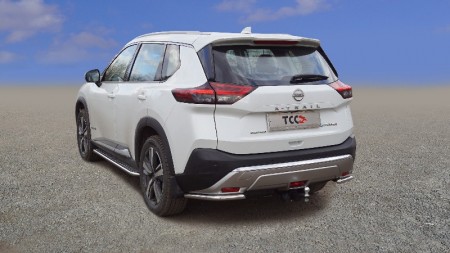 Защита задняя (уголки) 42,4 мм для NISSAN X-Trail ( T33 ) 4WD HYBRID 2024- / NISXTR2406 TCC