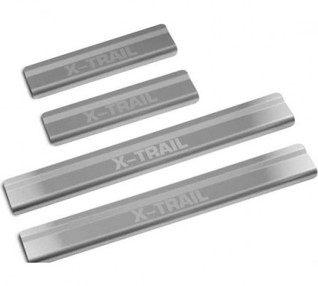 Накладки на пороги надпись X-Trail  для NISSAN X-Trail ( T33 ) E-Power 2023-/ AMNIXTR03 Rival