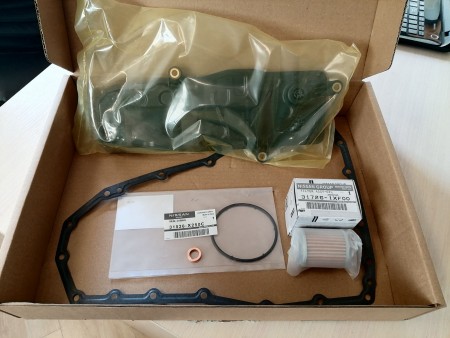 Комплект для замены масла в вариаторе CVT прокладки + фильтр грубой и тонкой очистки Nissan Rogue T33 ( Ниссан Рог) 2022-/ 31397X230A/ 31728X230A/ 317261XF00/ 31526X250C